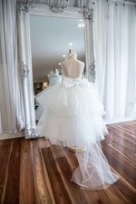 High Neck Tulle Flowergirl Dress - Mia