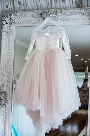 Tulle and Lace Flowergirl Dress - Arabella