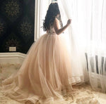 Florence Gown with Detachable Train