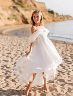 Ethereal Off the Shoulder Hi-Low Dress