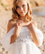 Ethereal Off the Shoulder Hi-Low Dress