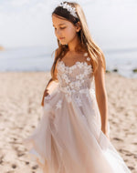Floral Lace and Soft Tulle Dress