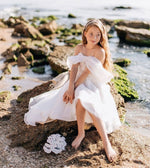 Ethereal Off the Shoulder Hi-Low Dress