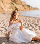 Ethereal Off the Shoulder Hi-Low Dress