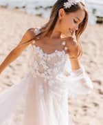 Floral Lace and Soft Tulle Dress
