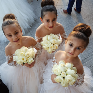 Tulle and Lace Flowergirl Dress - Arabella