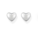 Mega Puff Heart Studs - Sterling Silver