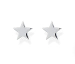 Floating Star Earrings - Sterling Silver